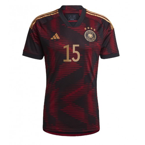 Tyskland Niklas Sule #15 Bortedrakt VM 2022 Kortermet